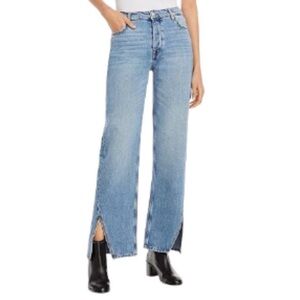Free People Light Blue Straight Leg Jeans